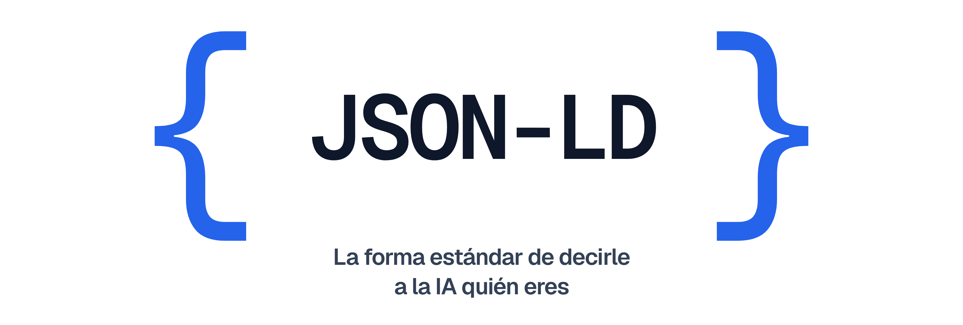 Schema JSON-LD — la forma estándar de decirle a la IA quién eres mediante datos estructurados.